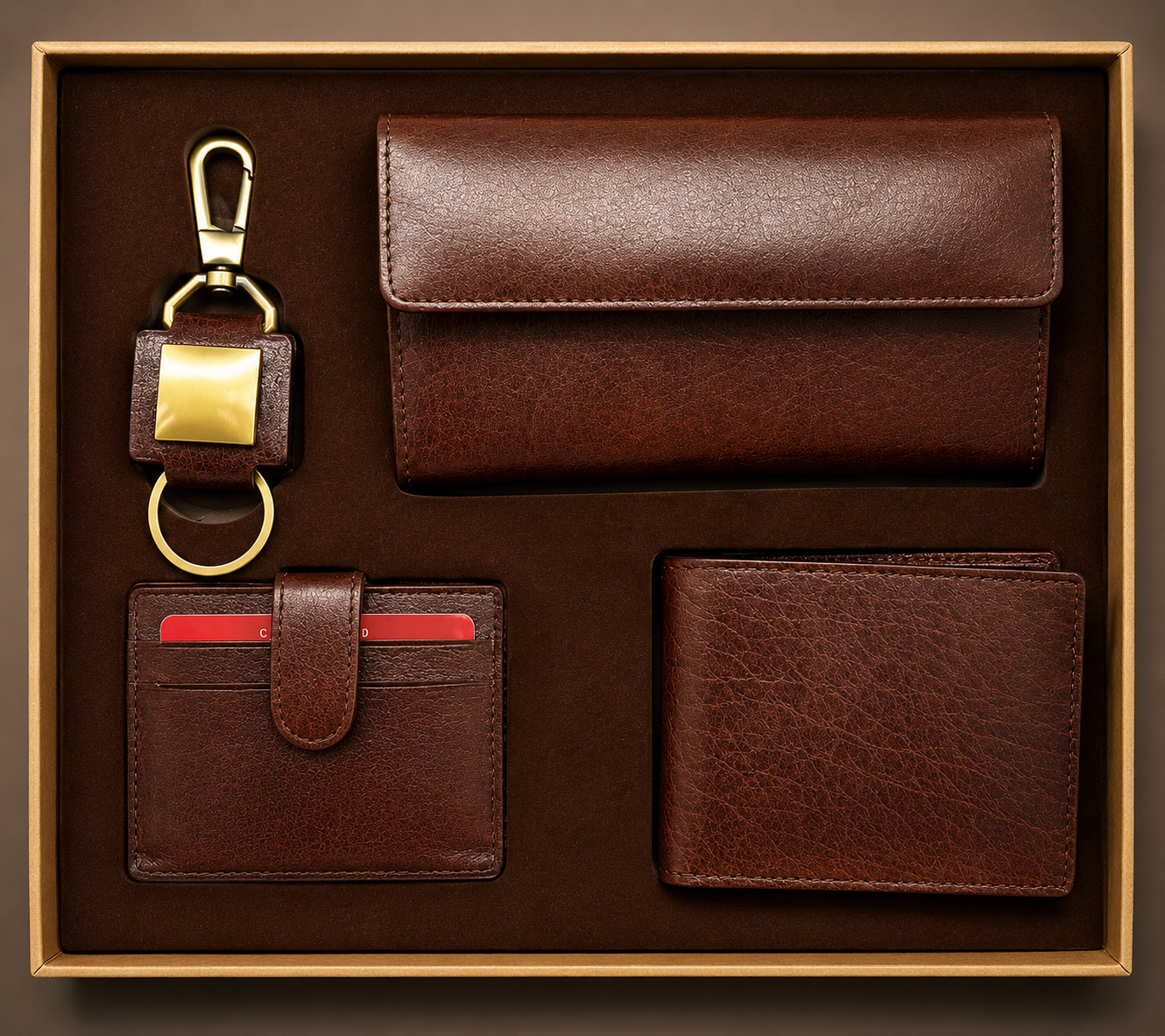 Executive Leather Essentials Gift Set