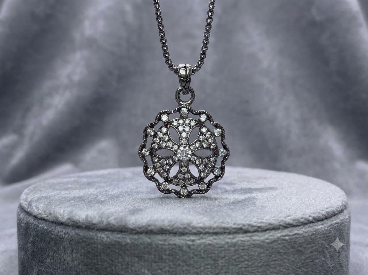 Diamond Star Pendant and chain