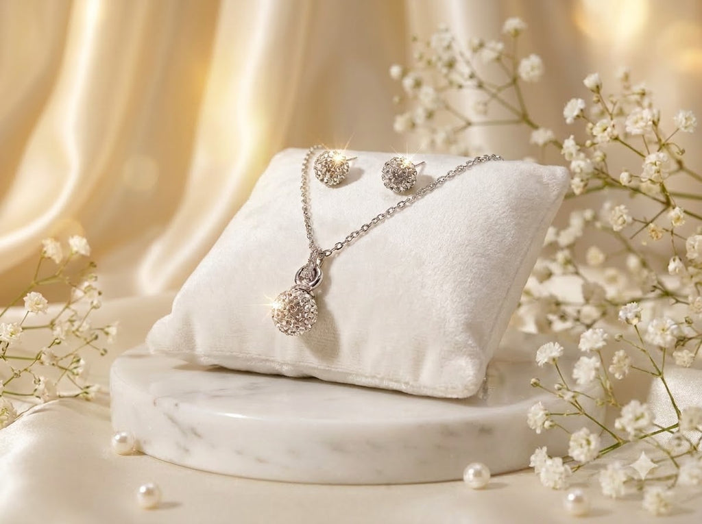 Ball Pendant & Earings