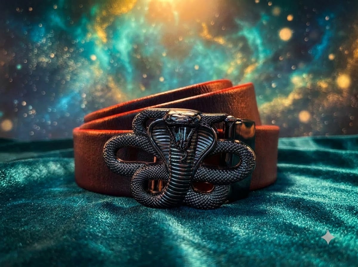 Snake buckle Leather Belt
