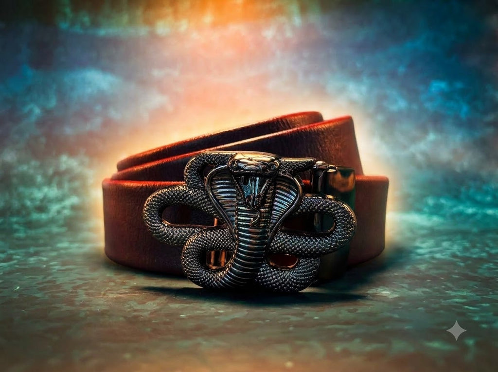 Snake buckle Leather Belt
