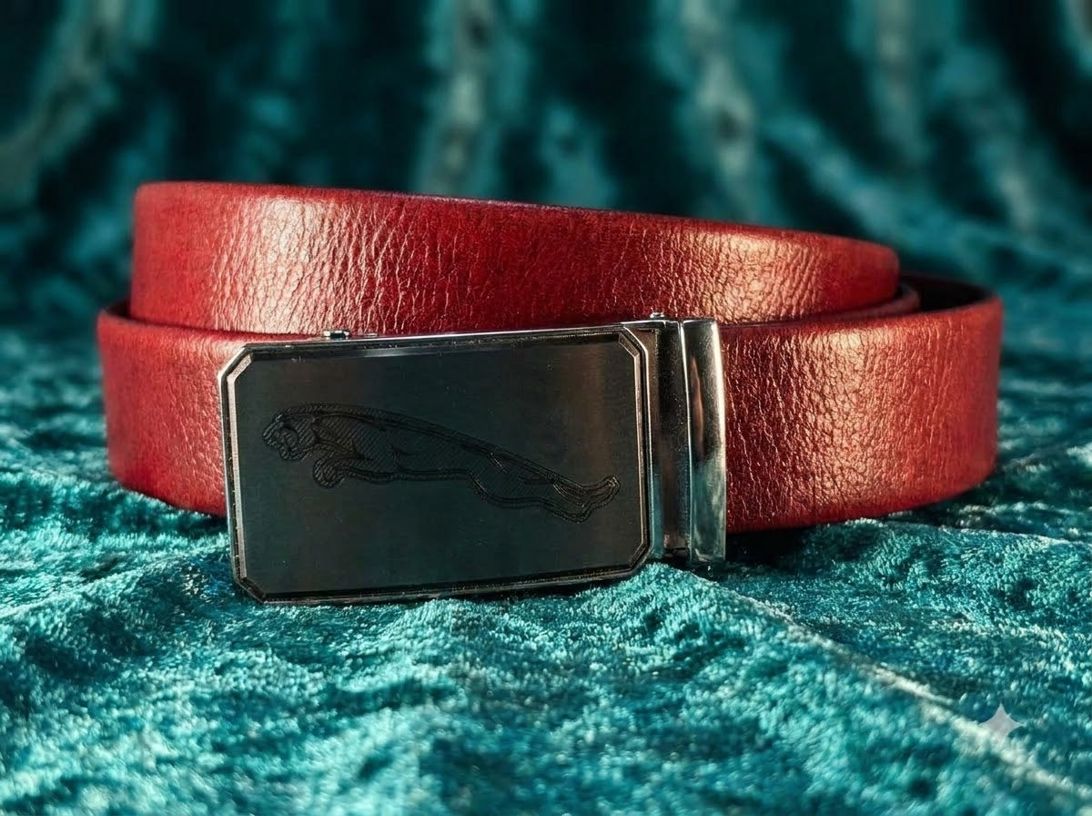 Jaguar Premium Slide & Lock Leather Belt