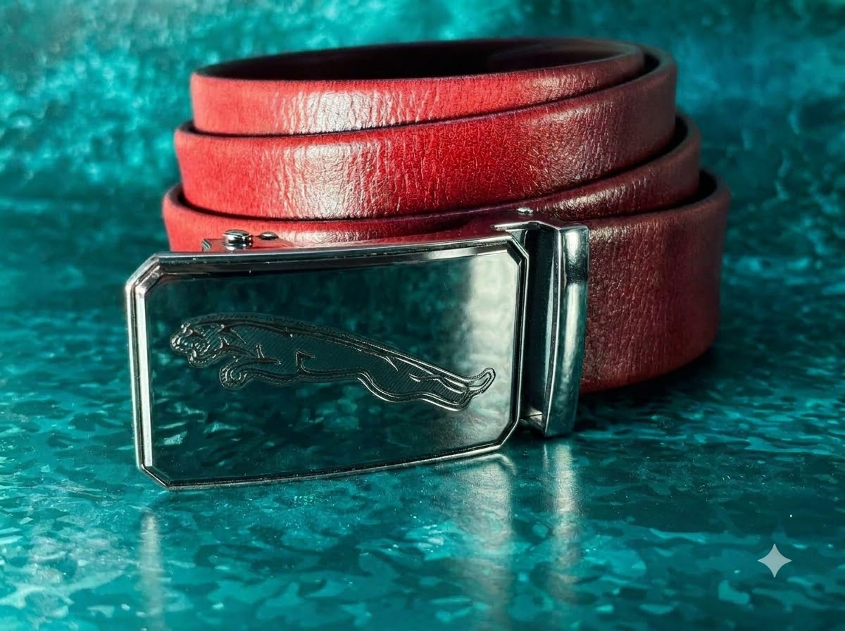 Jaguar Premium Slide & Lock Leather Belt