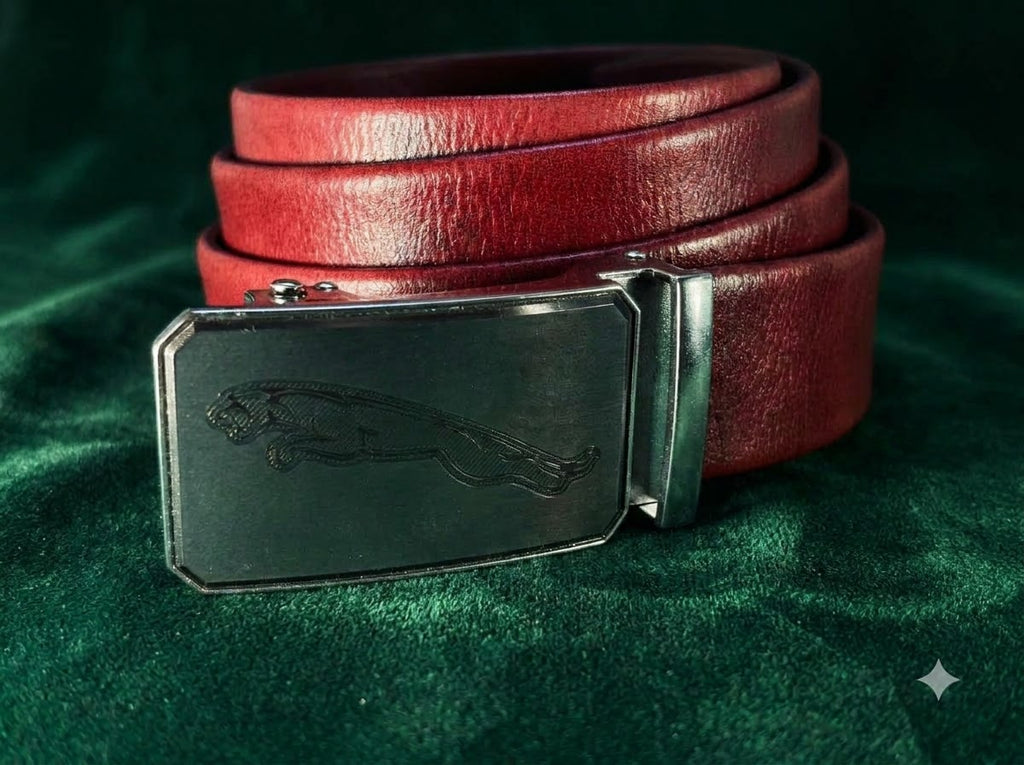 Jaguar Premium Slide & Lock Leather Belt