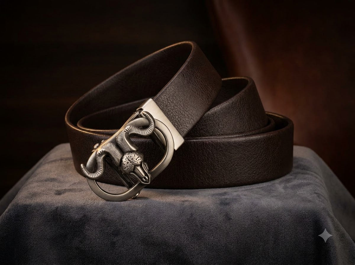 GOAT Premium Slide &amp; Lock Leather Belt