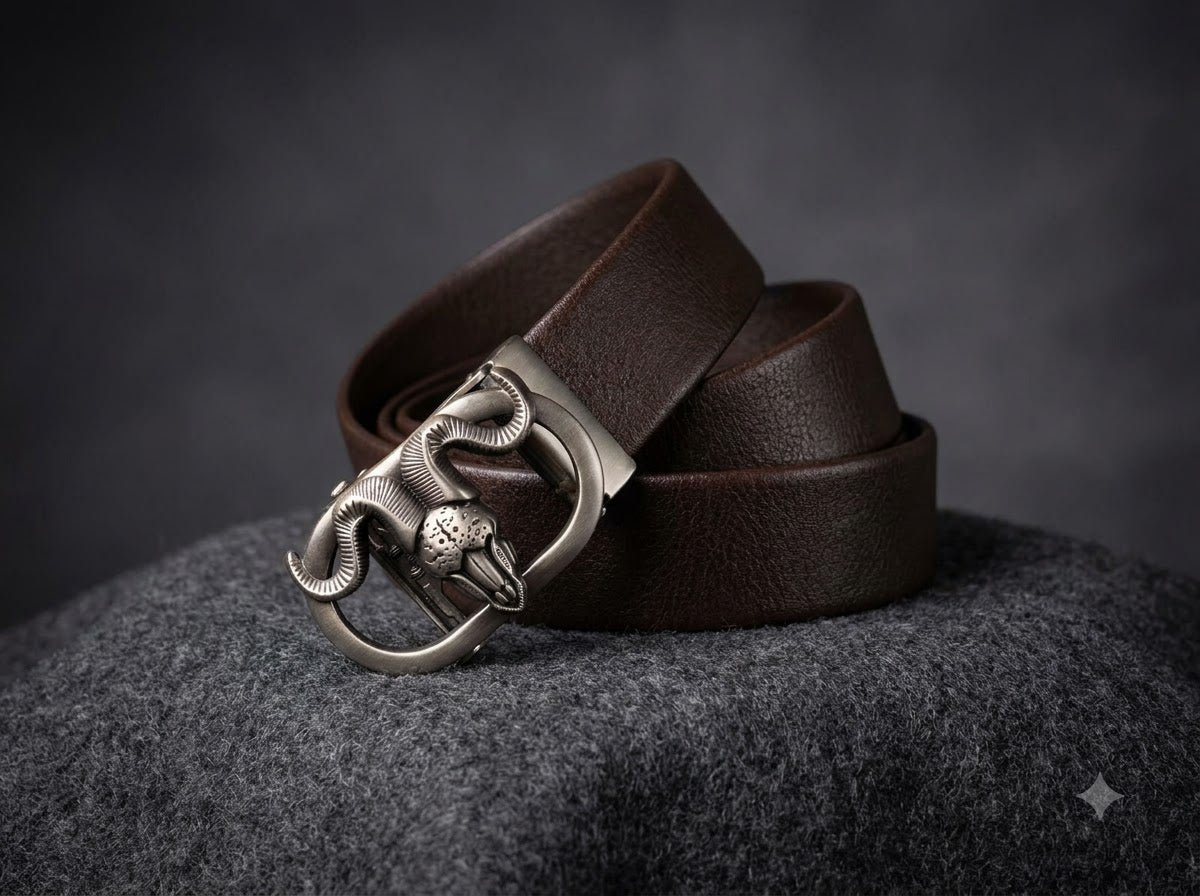 GOAT Premium Slide &amp; Lock Leather Belt