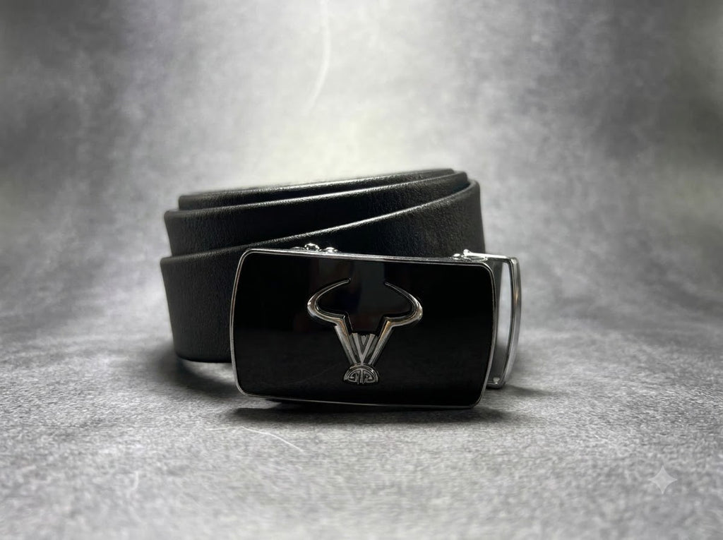 Bull Premium Slide &amp; Lock Leather Belt