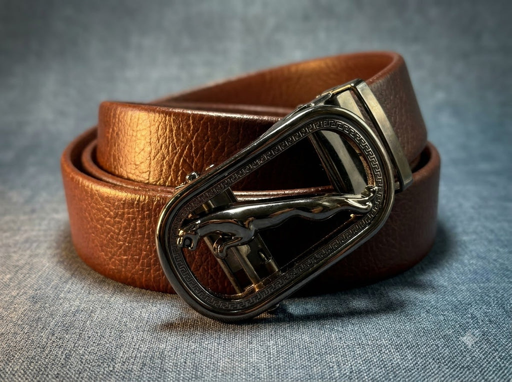 Jaguar Premium Slide &amp; Lock Leather Belt