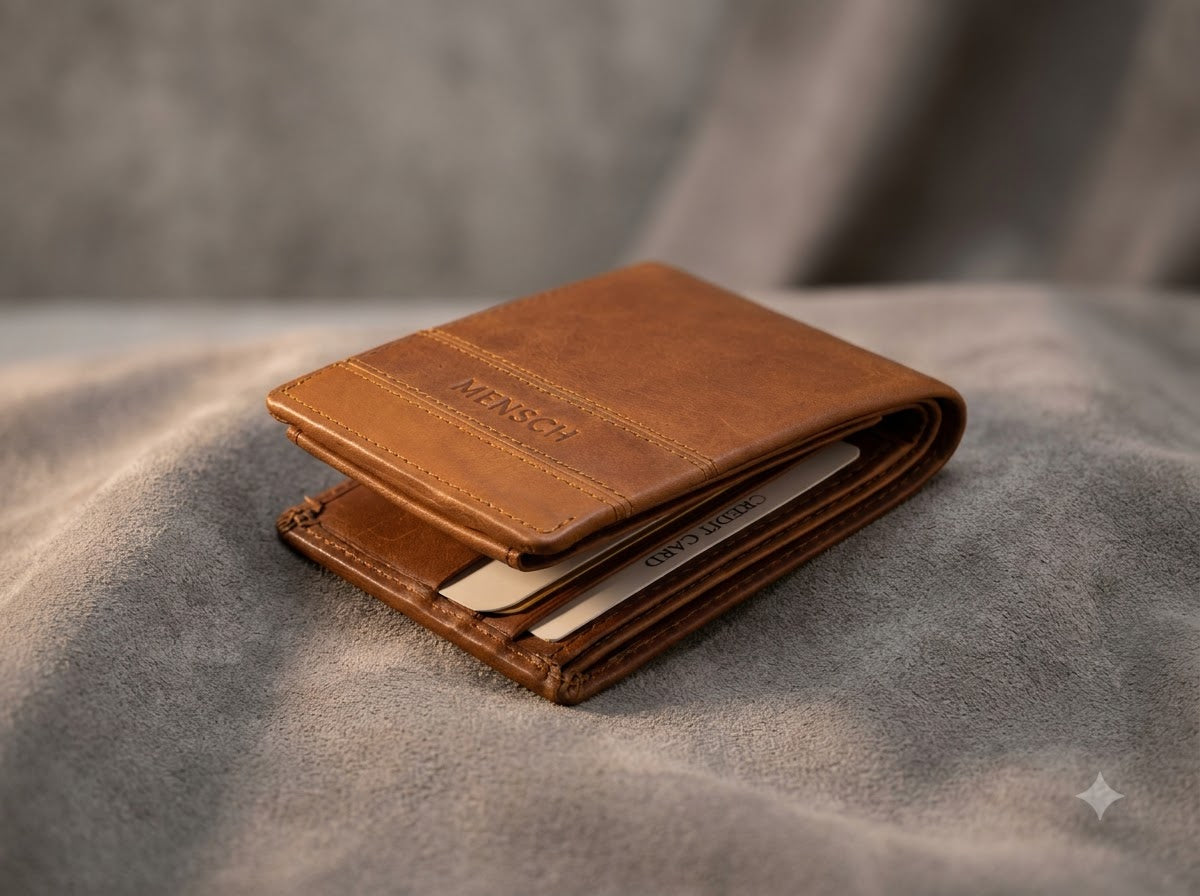Premium Tan Brown Men’s Leather Wallet