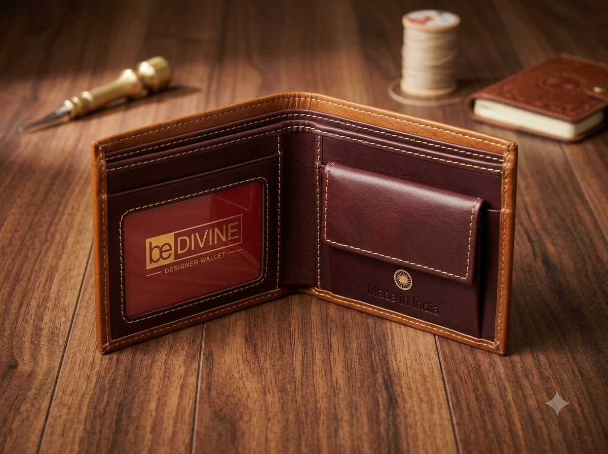 Premium Tan Leather Wallet