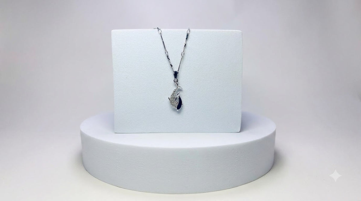Twin Dolphins Pendent and Chain