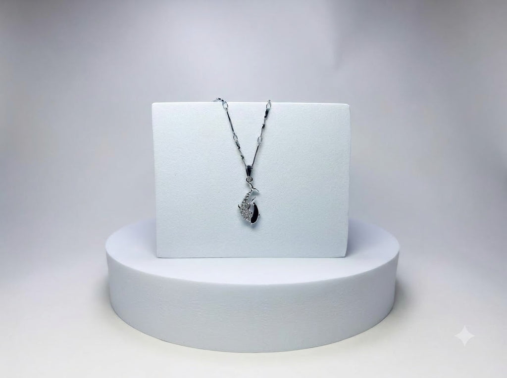 Twin Dolphins Pendent and Chain