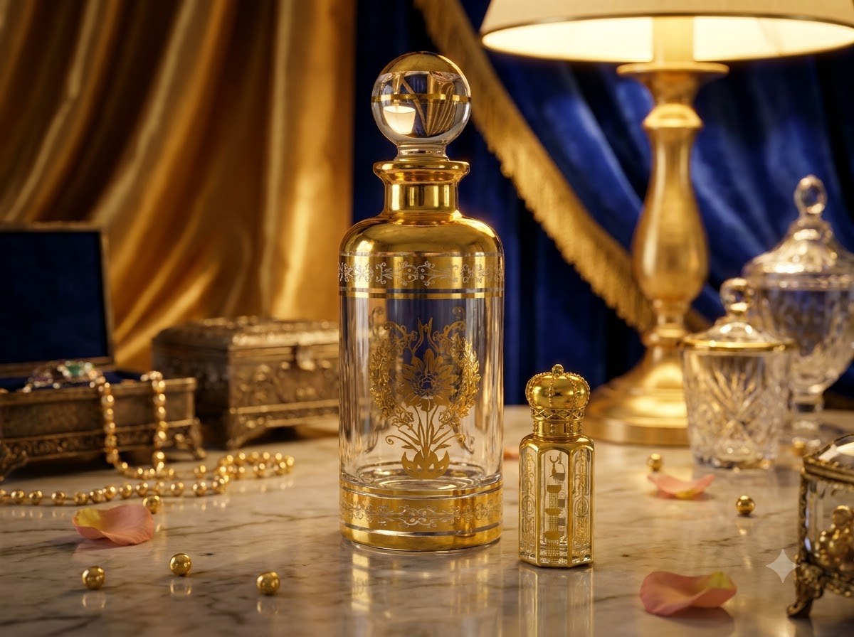 Golden Crown Attar bottle