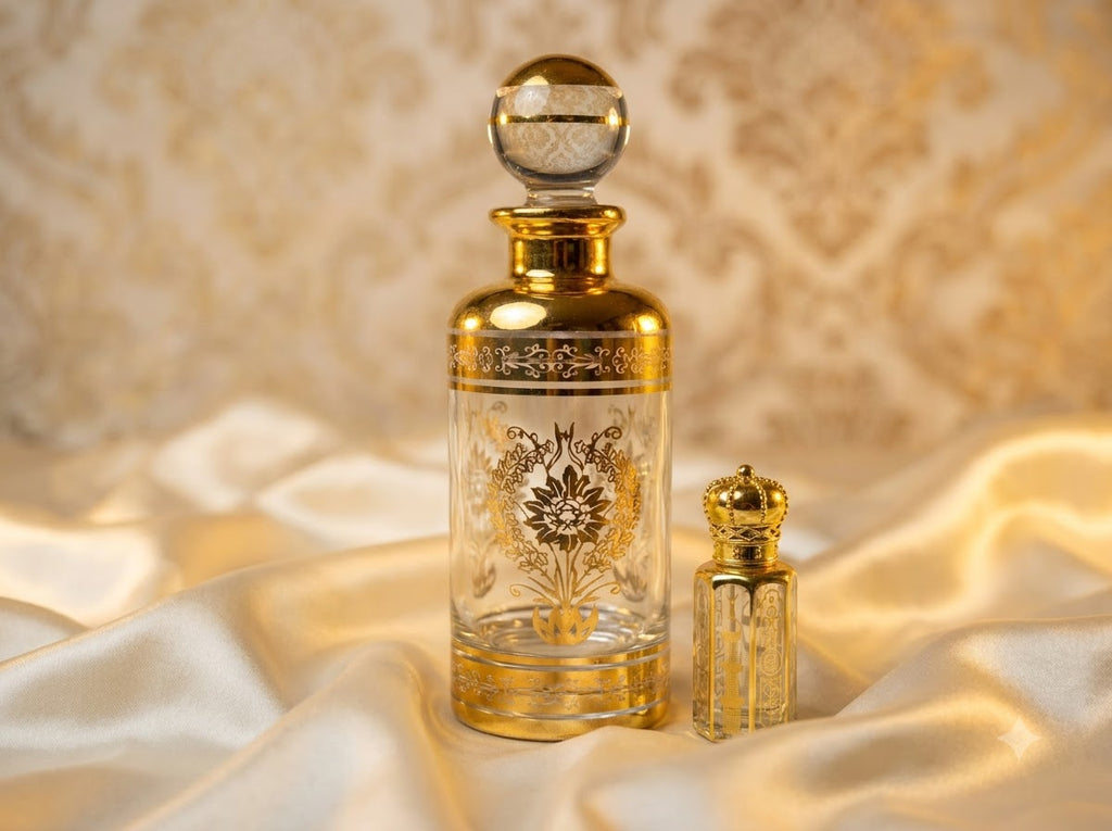 Golden Crown Attar bottle