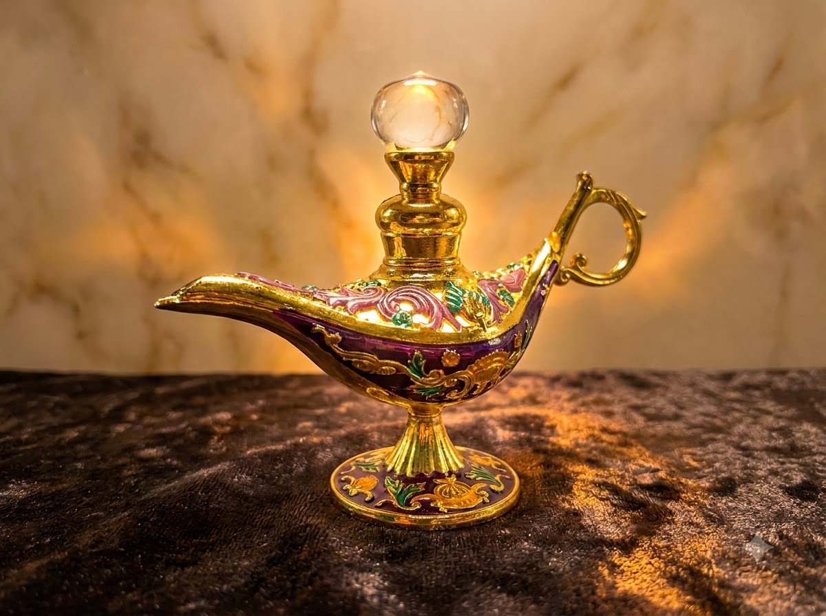 Aladin Lamp style Attar bottle
