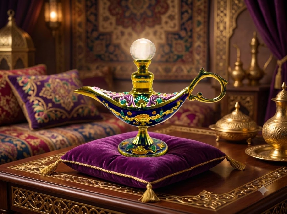 Aladin Lamp style Attar bottle