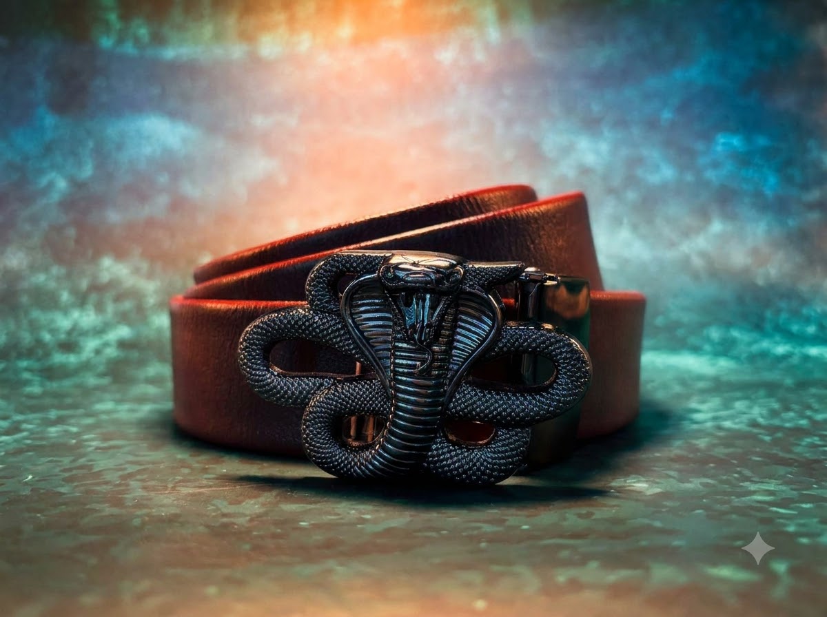 Snake buckle Leather Belt