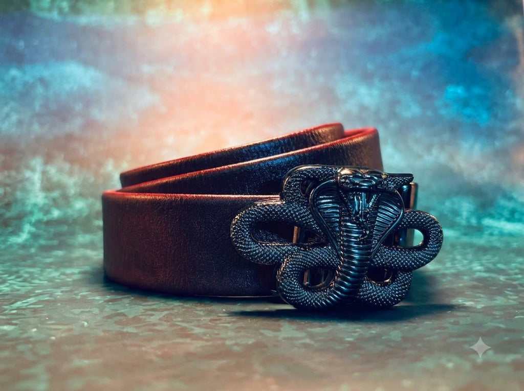 Snake buckle Leather Belt