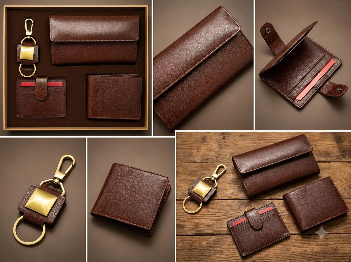 Executive Leather Essentials Gift Set