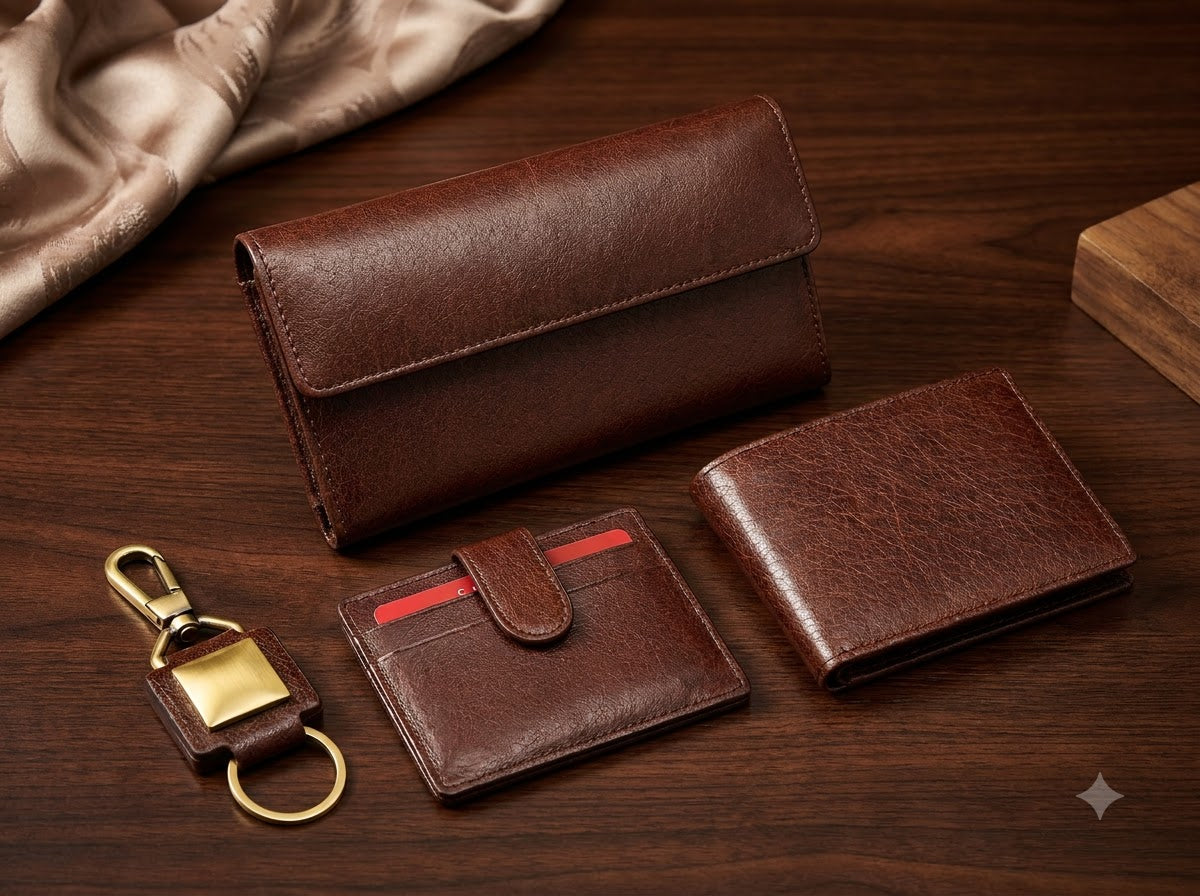 Executive Leather Essentials Gift Set